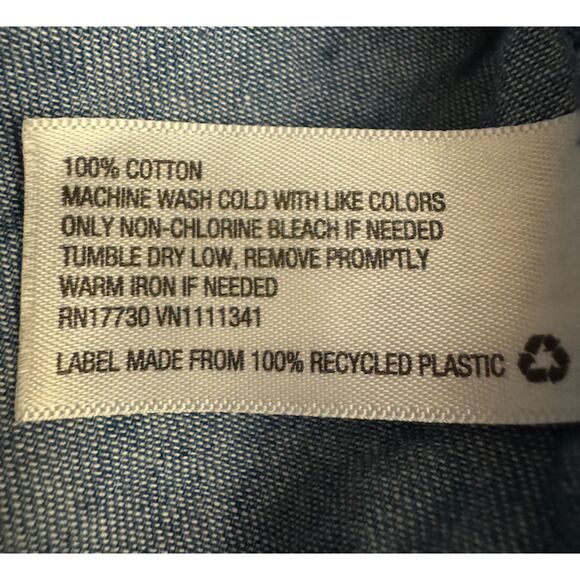 Merona Denim Button Down with Wings/Embellishments-Sz XL - Picture 13 of 13